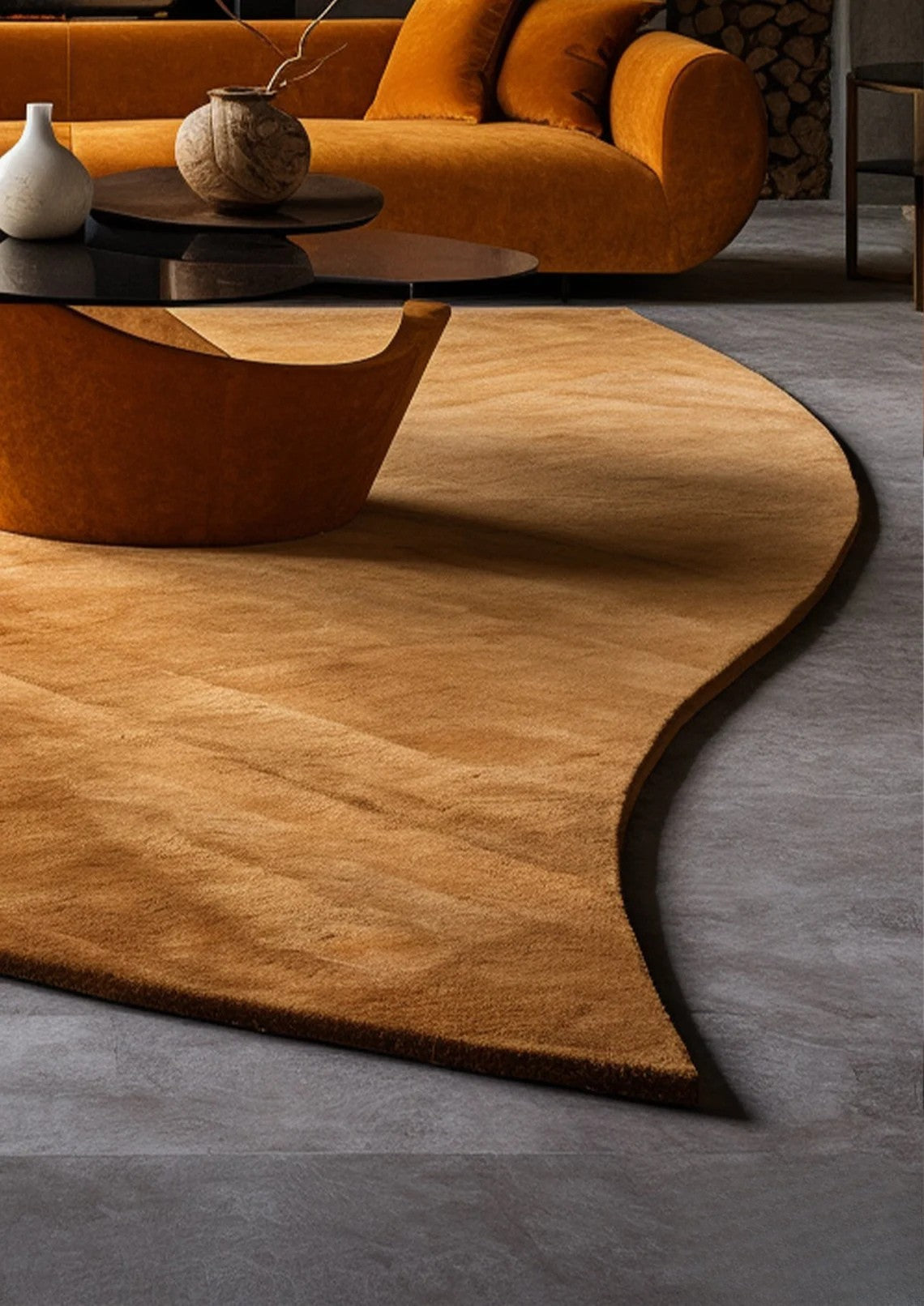 irregular_dark_beige_hand_tufted_rug