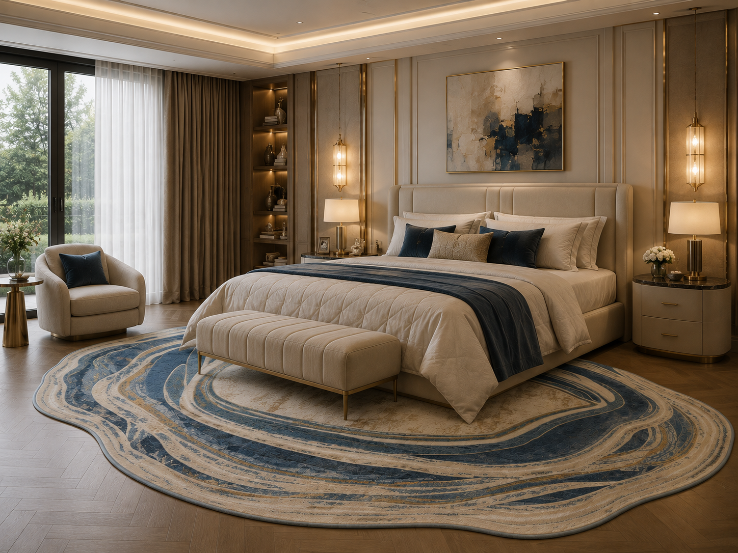 Deep Water Irregular Carpet