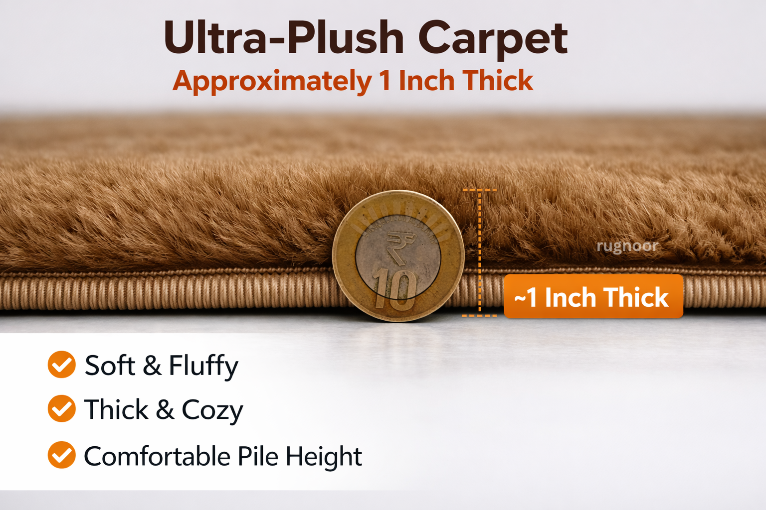Golden Brown Fur Rugs