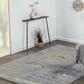 Grey Beige Abstract Modern Carpet