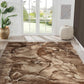 Brown Beige Abstract Modern Carpet