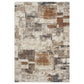 Beige Orange Abstract Modern Carpet