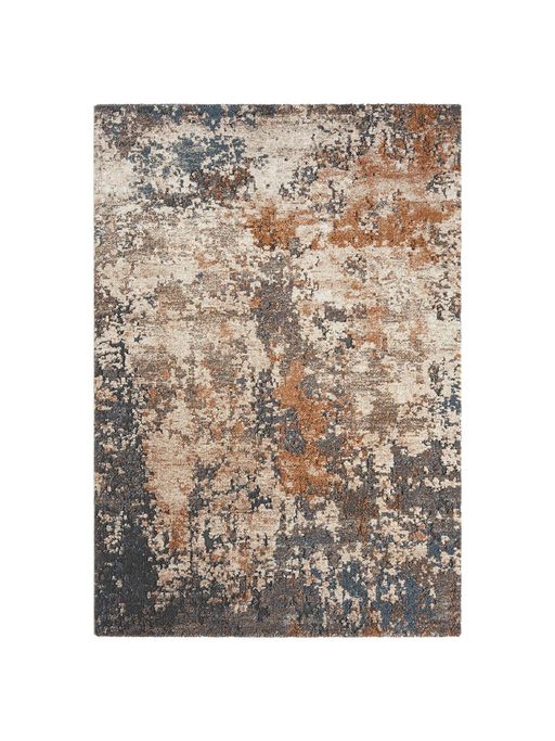 Beige Orange Abstract Modern Carpet