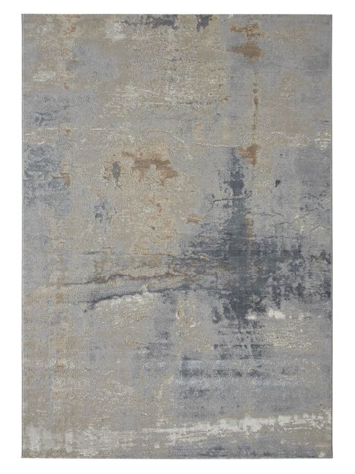 Grey Beige Abstract Modern Carpet