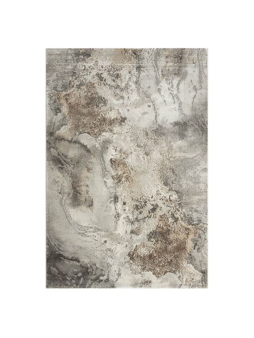 Grey Beige Abstract Modern Carpet