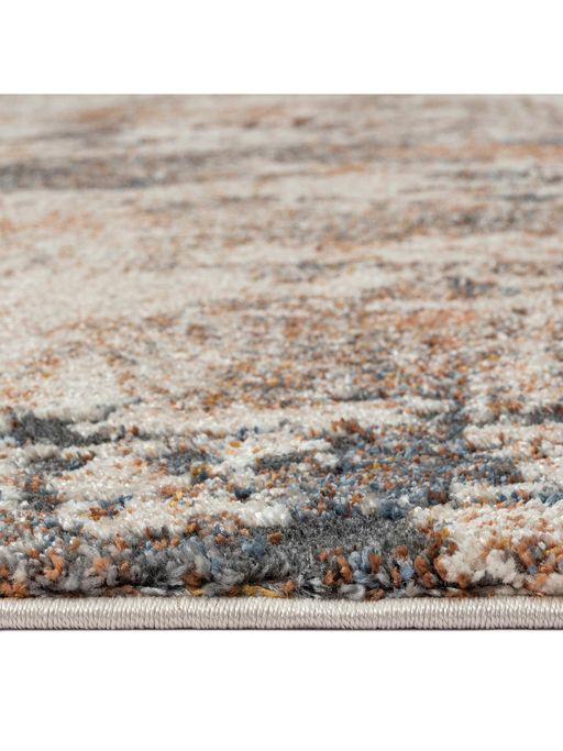 Beige Orange Abstract Modern Carpet