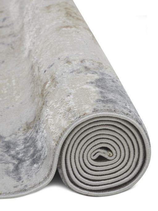 Grey Beige Abstract Modern Carpet