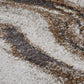 Beige Brown Abstract Modern Carpet