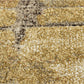 Orange Beige Abstract Modern Carpet