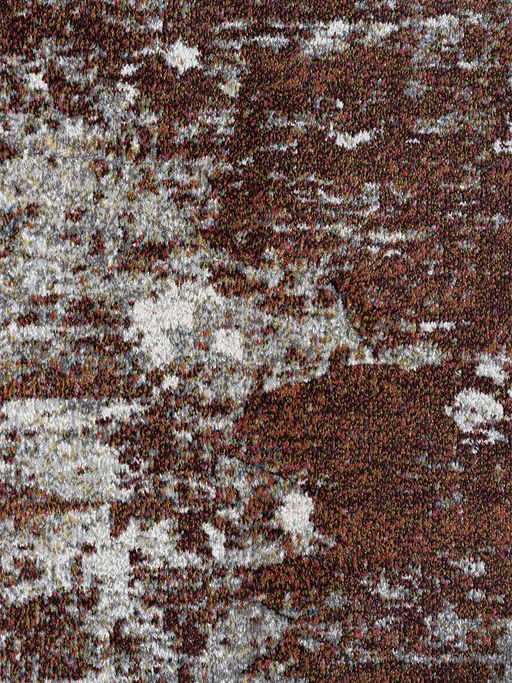 Red Beige Abstract Modern Carpet