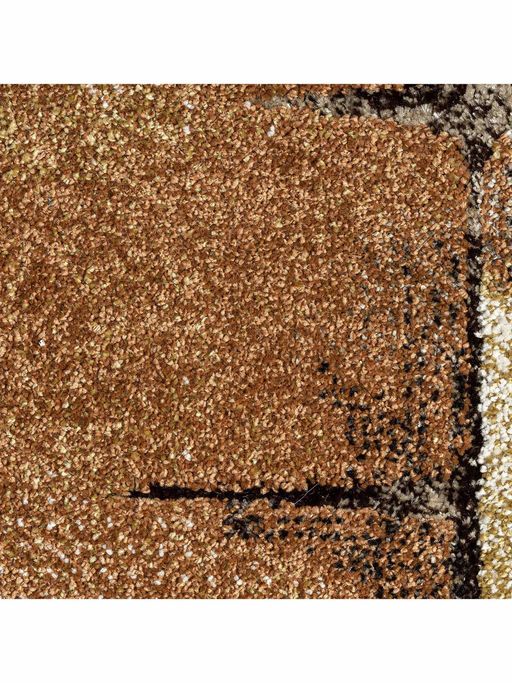 Orange Beige Abstract Modern Carpet