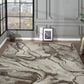 Beige Brown Abstract Modern Carpet