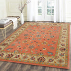 Coral Bloom Floral Wool Rug