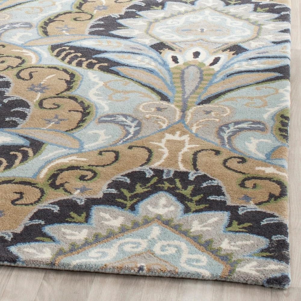 Pavone Damask Wool Rug