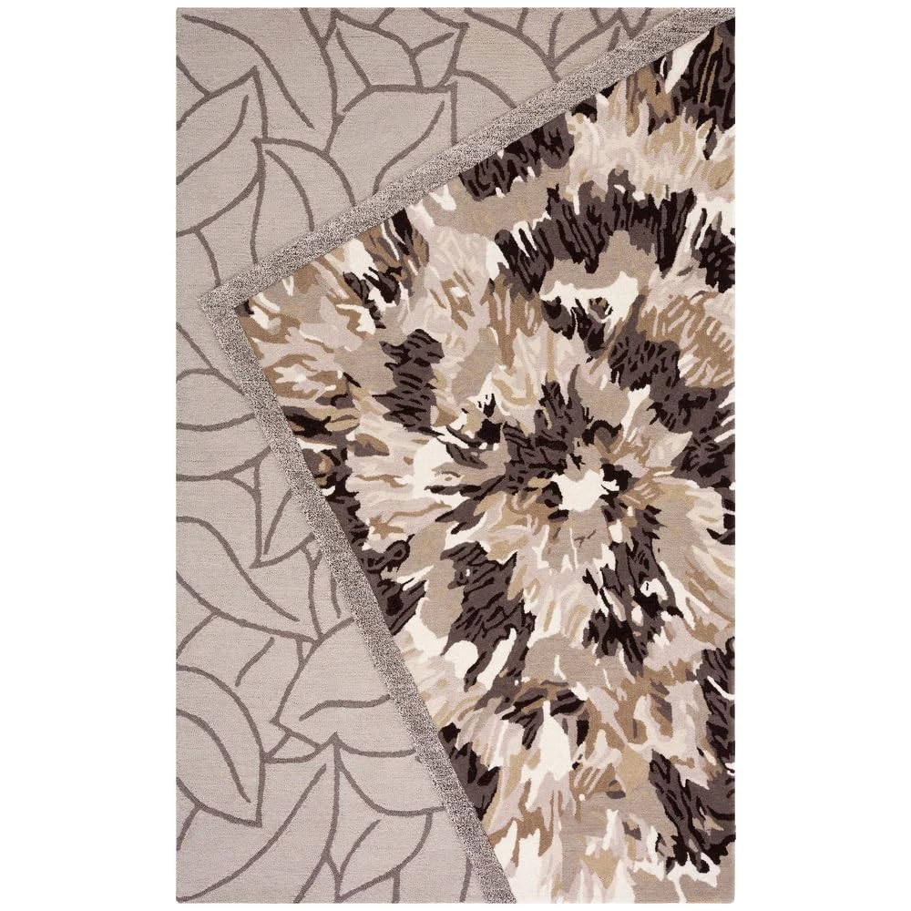 Autumn Petals Floral Wool Rug