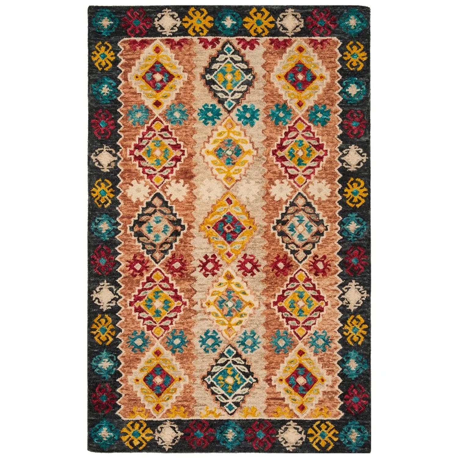 Vares Decorative Motif Wool Rug