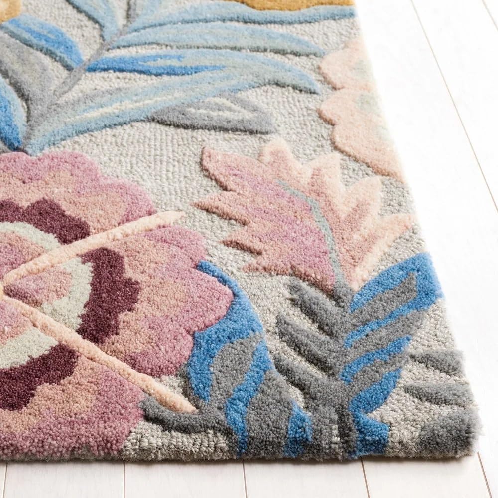 Rosalie – Pastel Floral Wool Rug