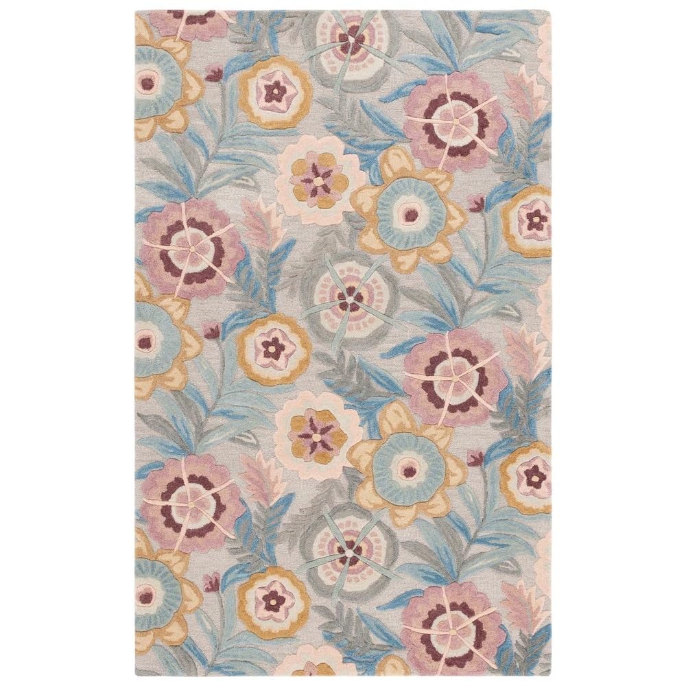 Rosalie – Pastel Floral Wool Rug