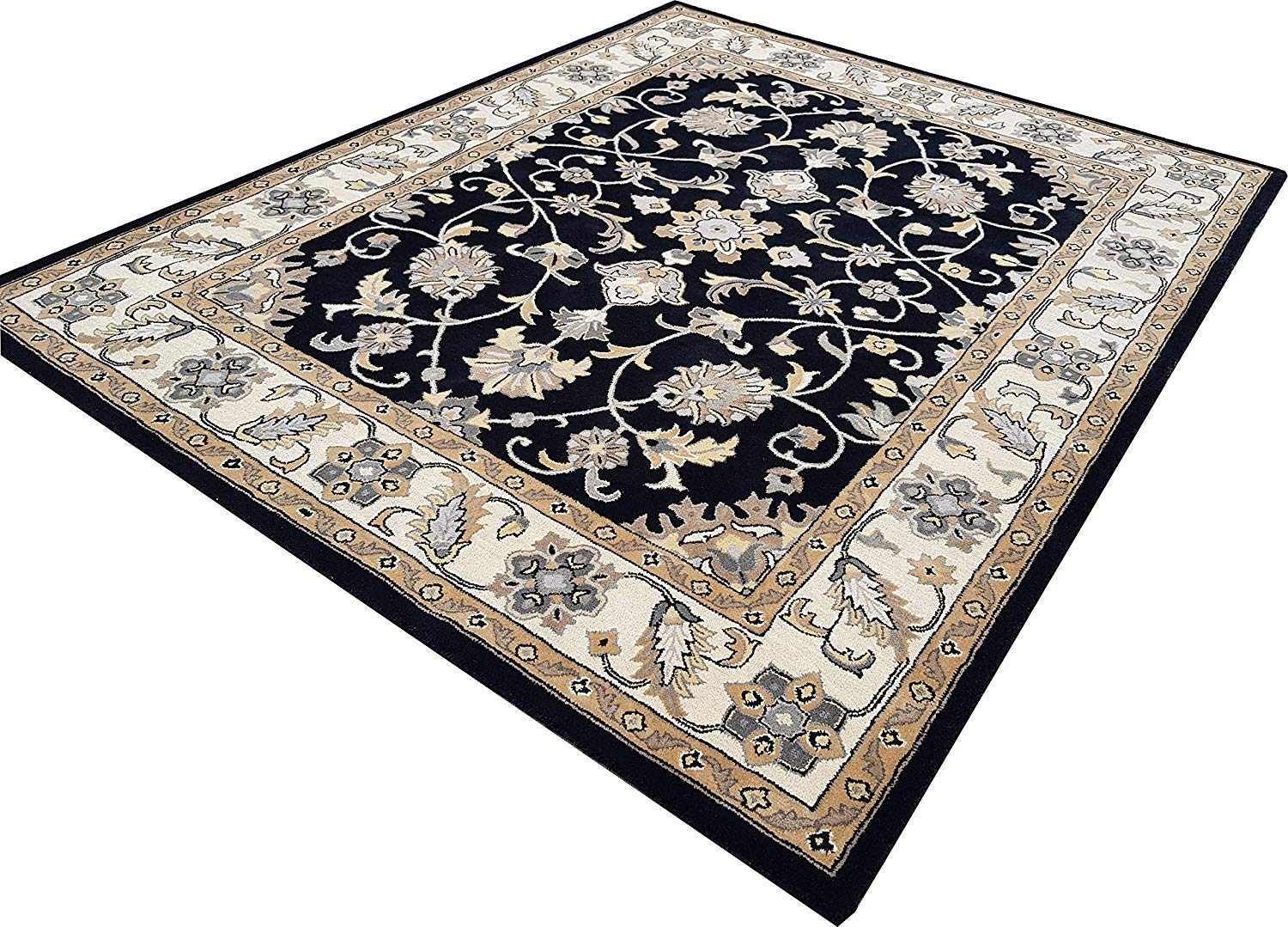 Ashbourne Floral Wool Rug