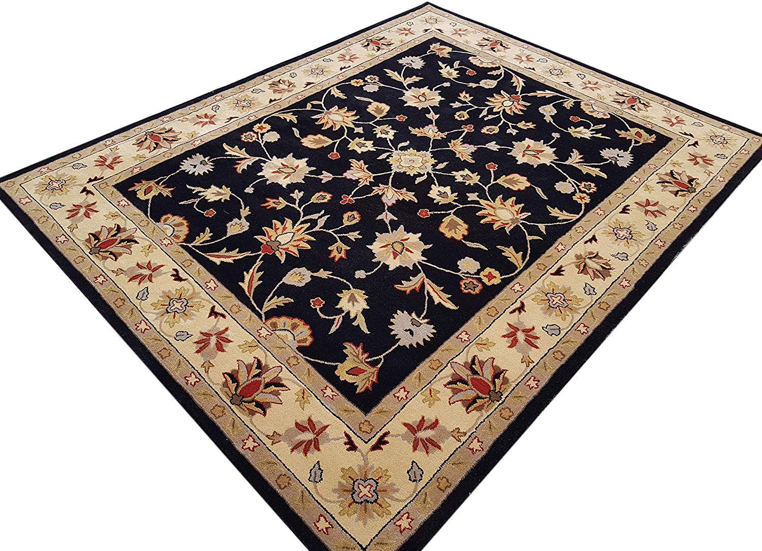 Ashbourne Manor Floral Wool Rug