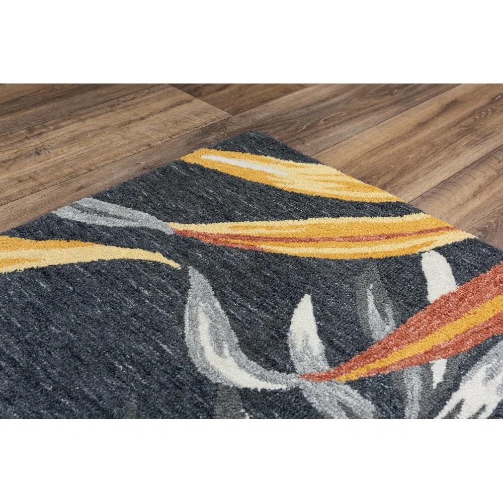 Hibiscus Tropical Wool Rug