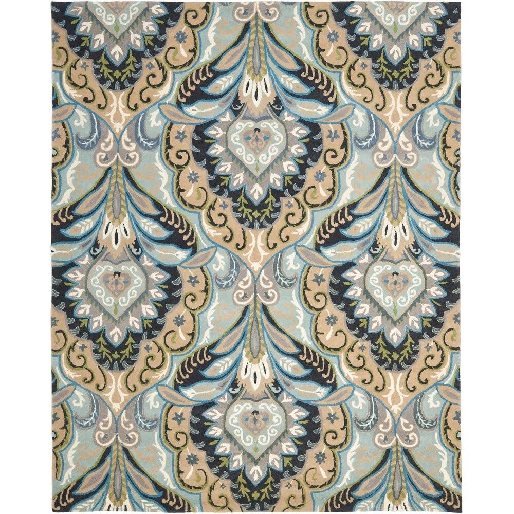 Pavone Damask Wool Rug