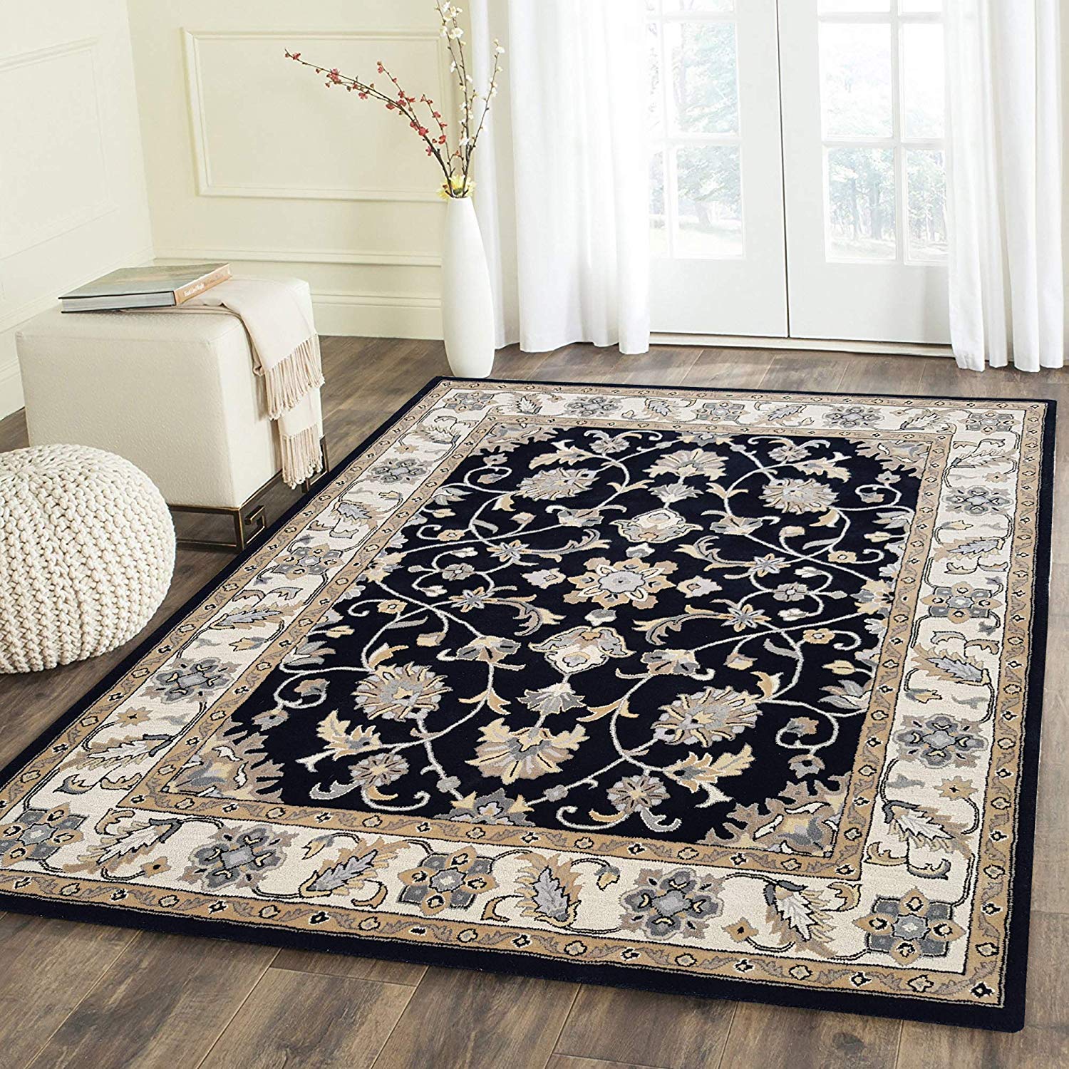 Ashbourne Floral Wool Rug