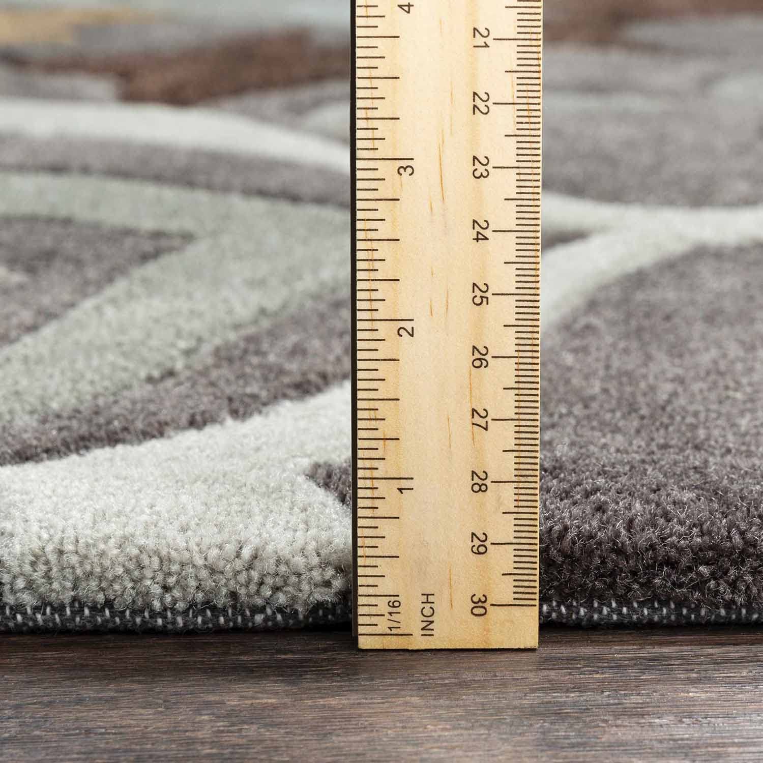 Slate Floral Wool Rug