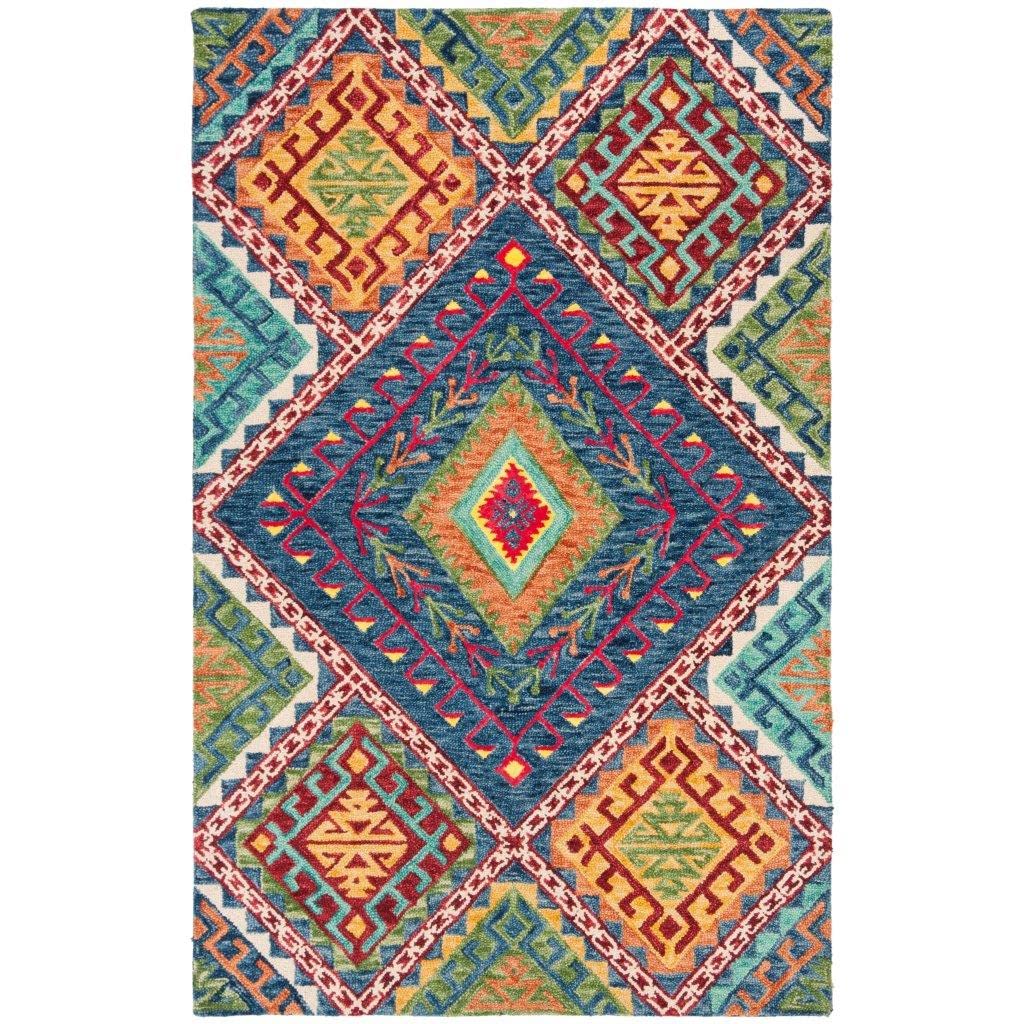 Carnival Tribal Diamond Wool Rug