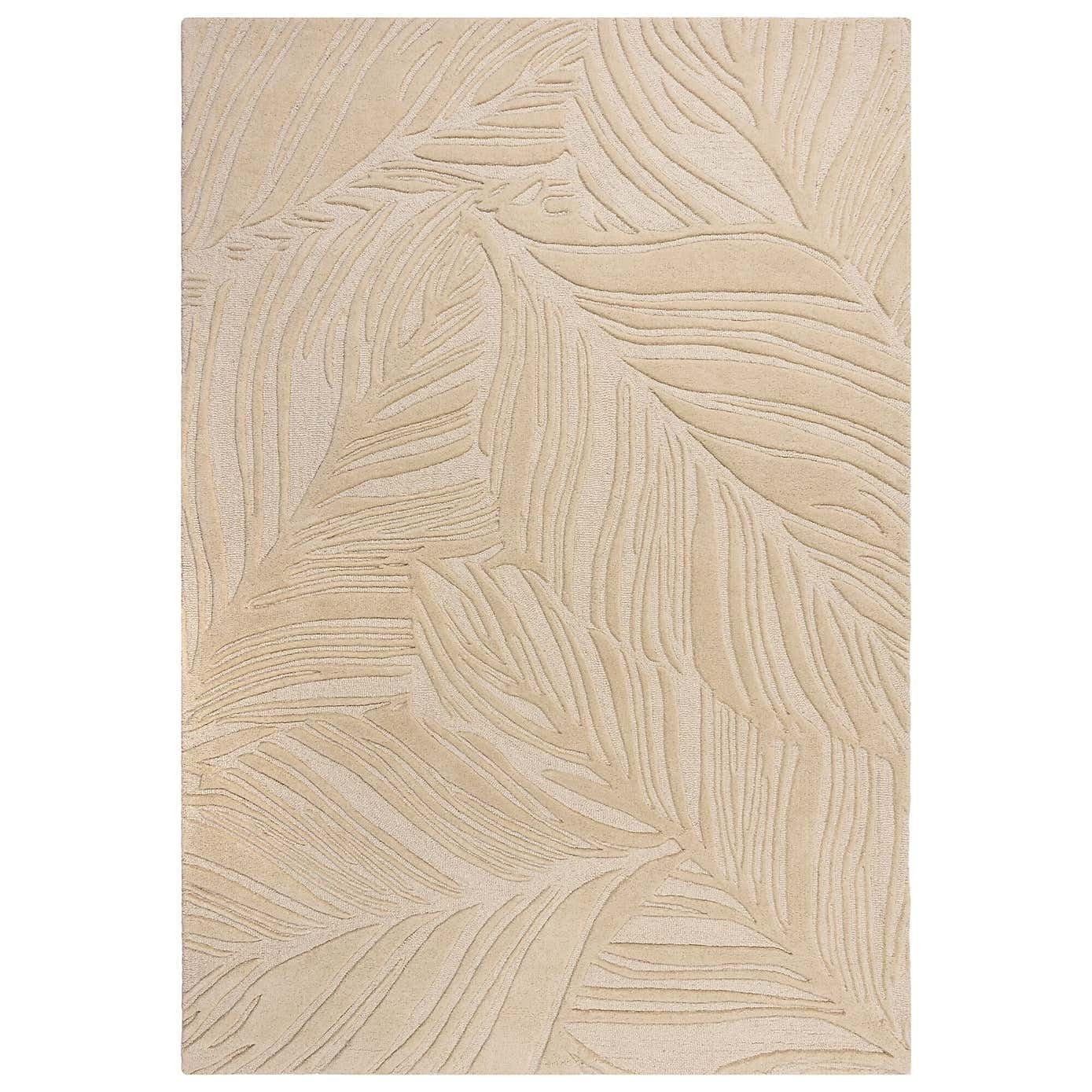 Calma Sculpted Palm Leaf Wool Rug
