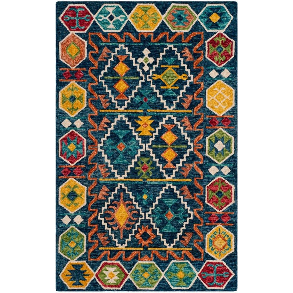 Kavir - Tribal Geometric Wool Rug