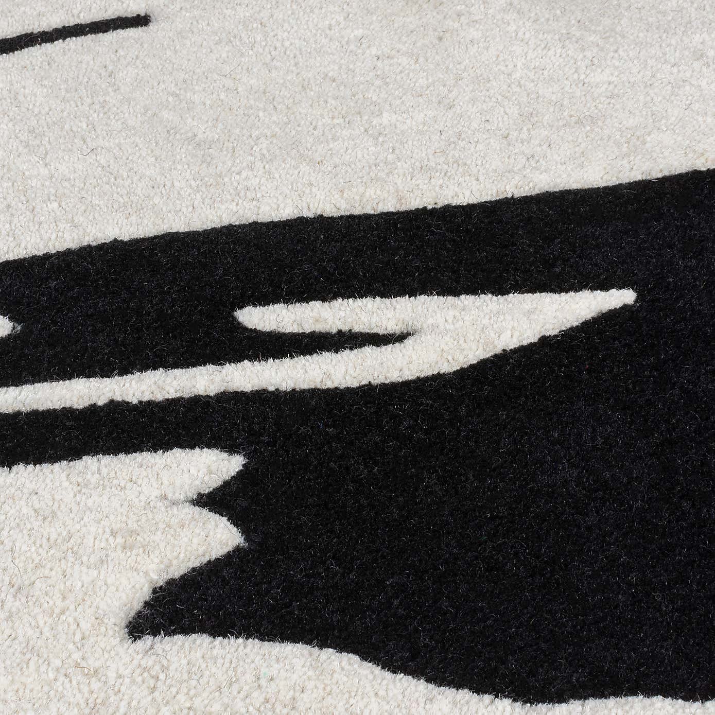 Sumi Abstract Brushstroke Wool Rug