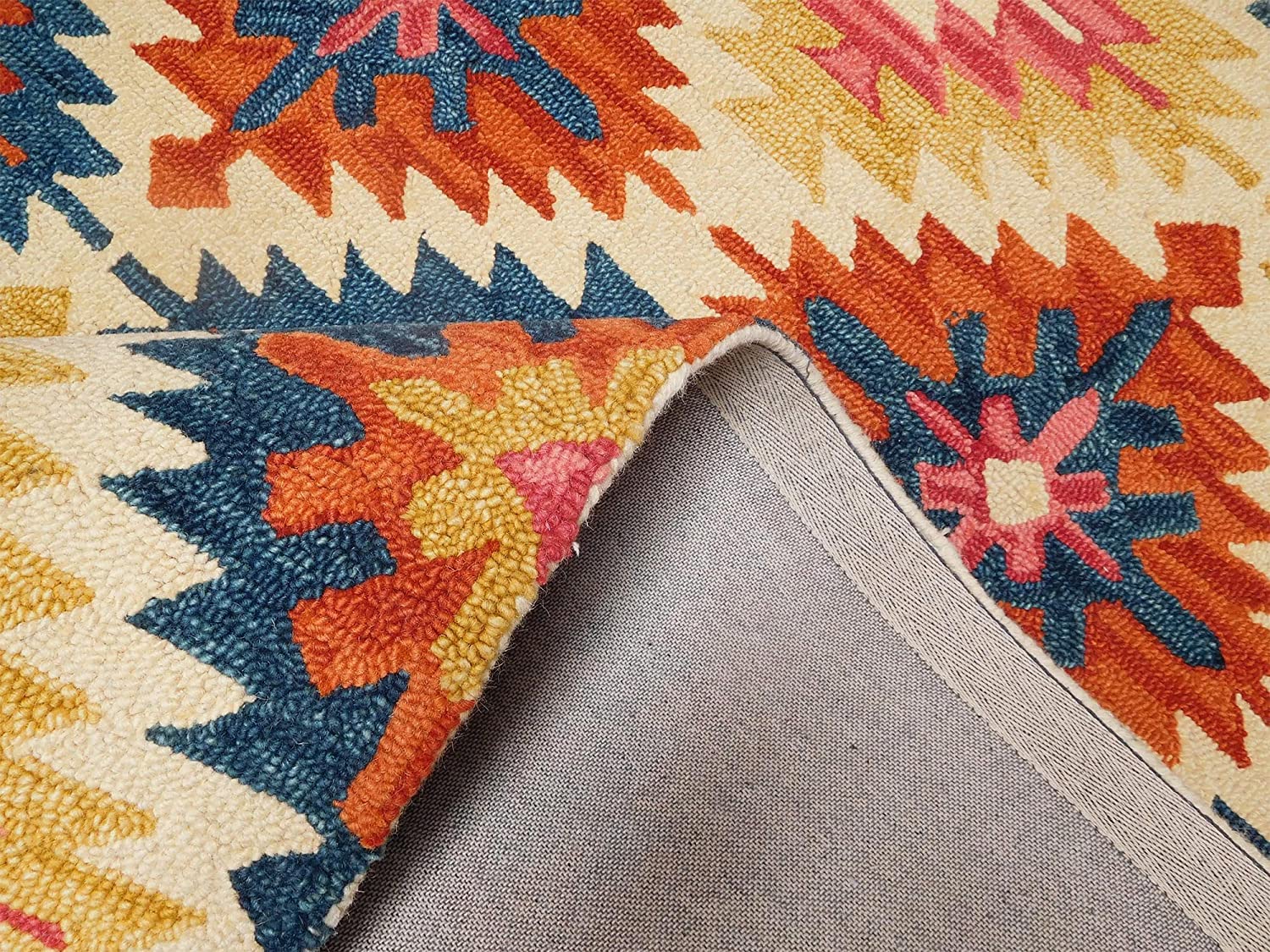 Tavira Tribal Geometric Wool Rug