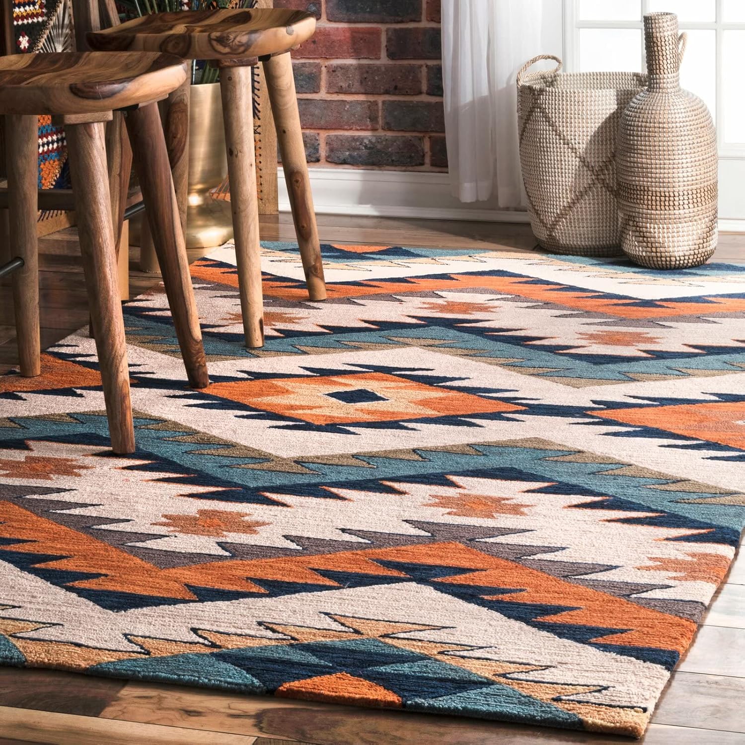 Sonora Southwestern Geometric Wool Rug