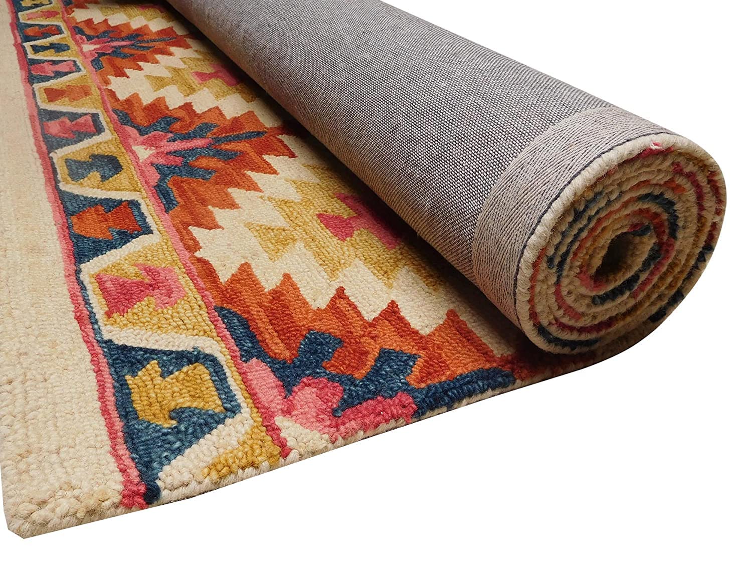 Tavira Tribal Geometric Wool Rug