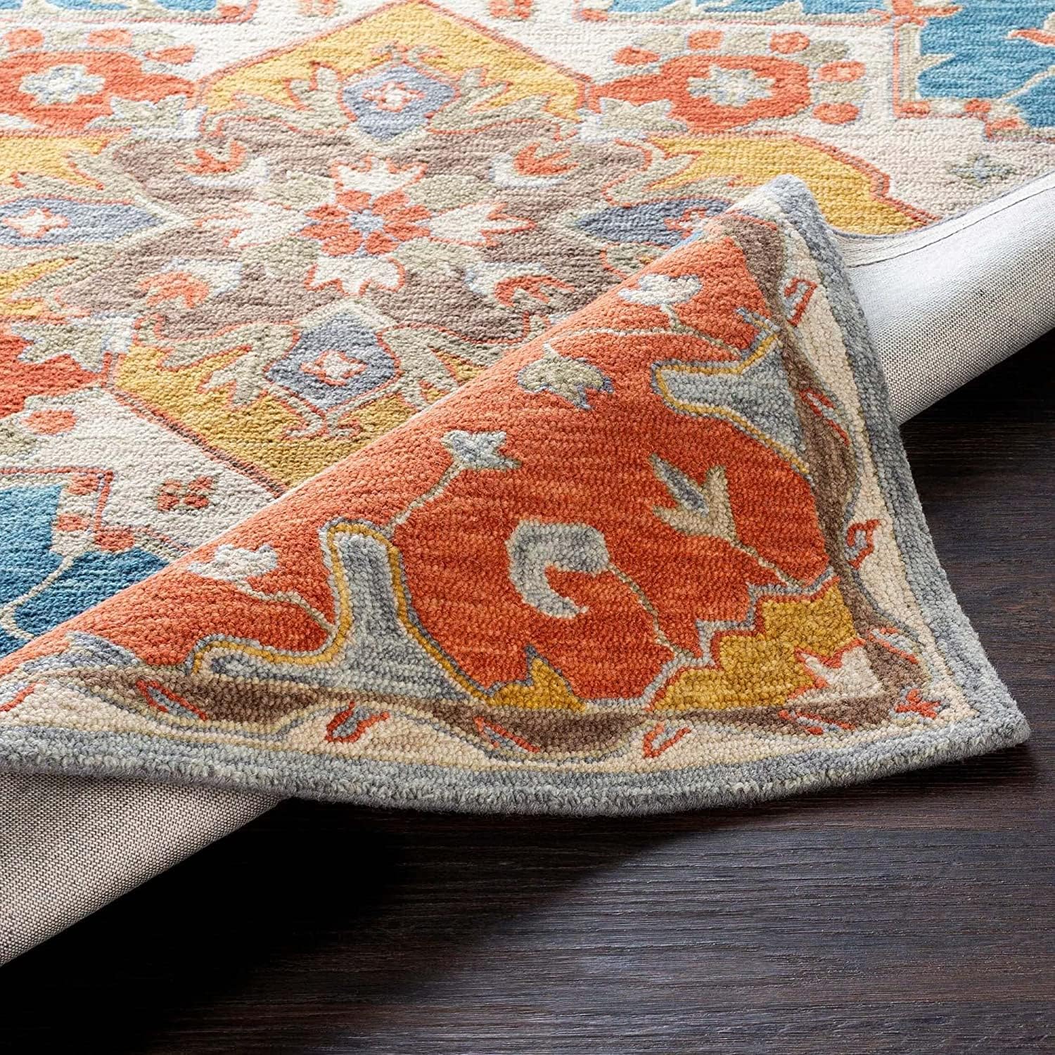 Marina Vintage Floral Wool Rug