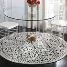 Trellis Modern Round Wool Rug