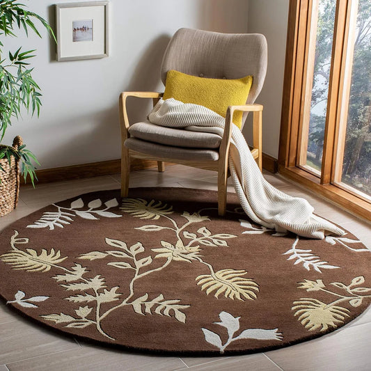 Round Hand Tufted Carpet