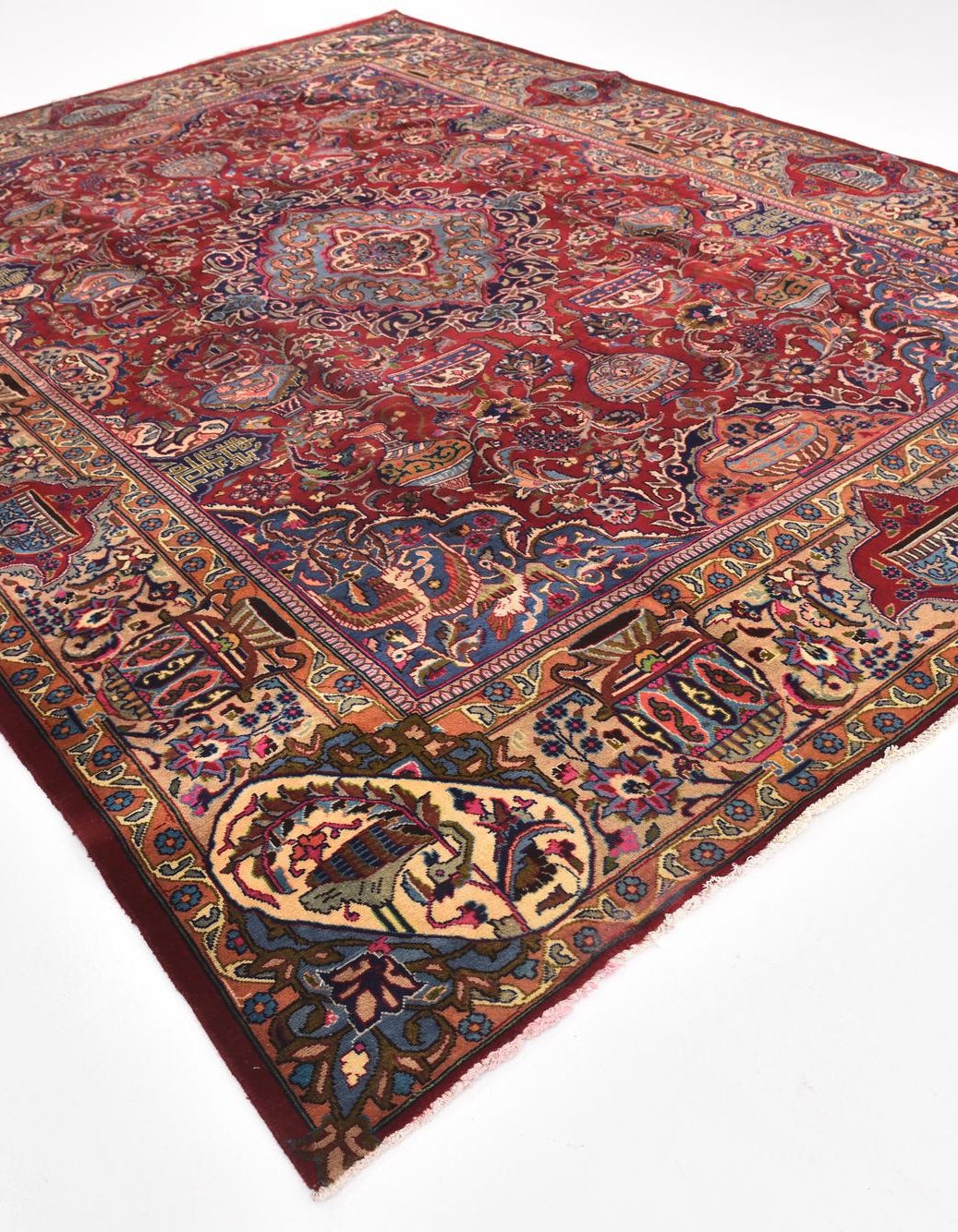 Hand-Knotted Multicolor Rug