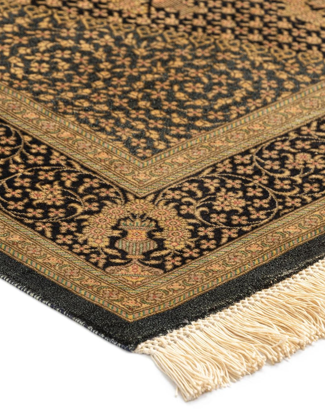 Hand-Knotted Silk Rug