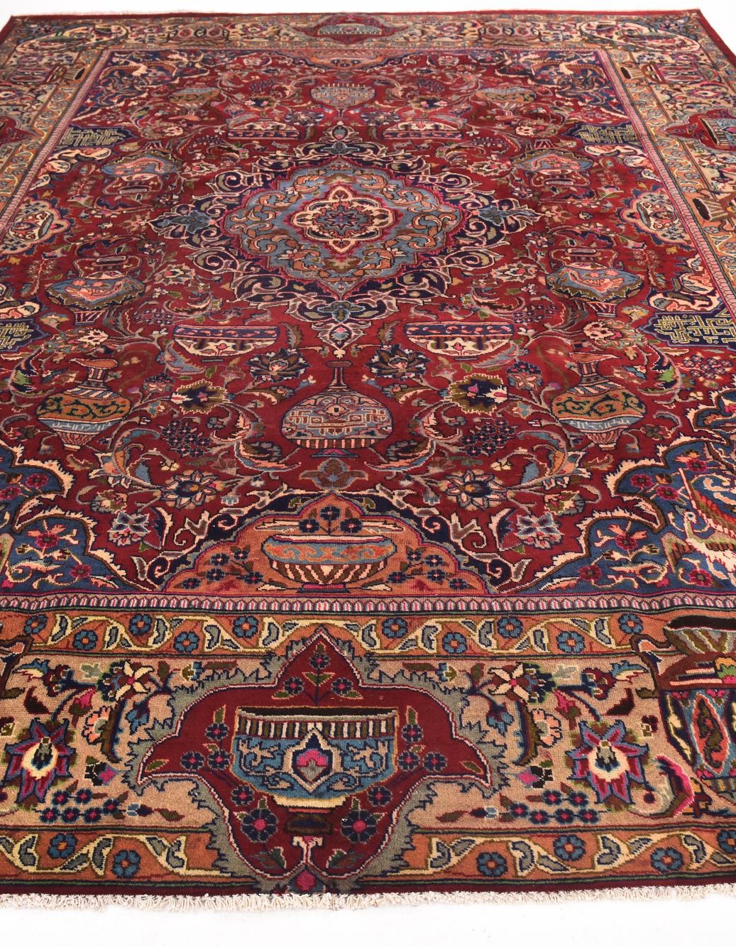 Hand-Knotted Multicolor Rug