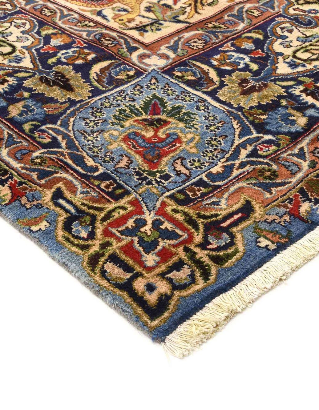 Hand-Knotted Multicolor Rug