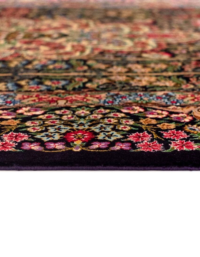 Hand-Knotted Silk Rug