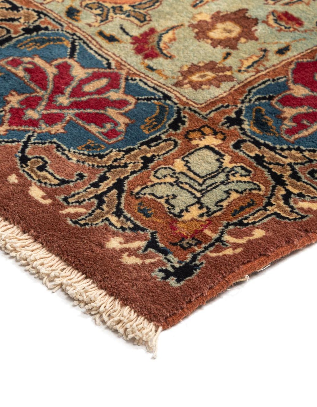 Hand-Knotted Multicolor Rug