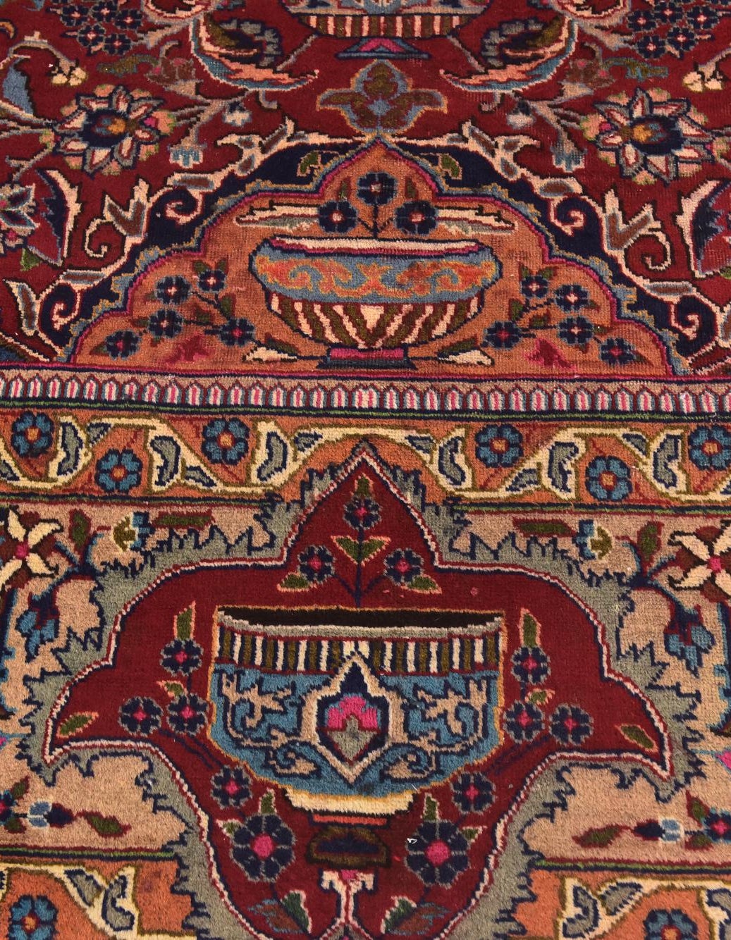 Hand-Knotted Multicolor Rug