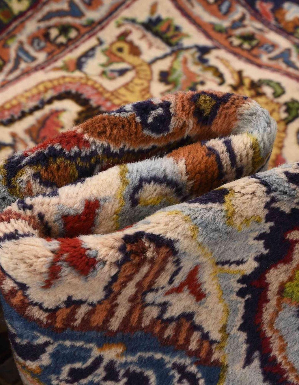 Hand-Knotted Multicolor Rug