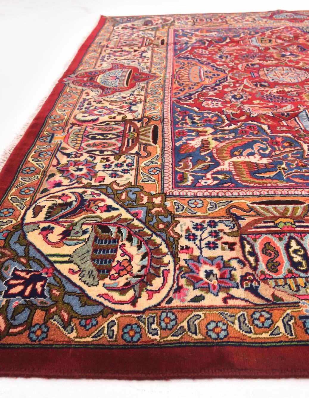 Hand-Knotted Multicolor Rug