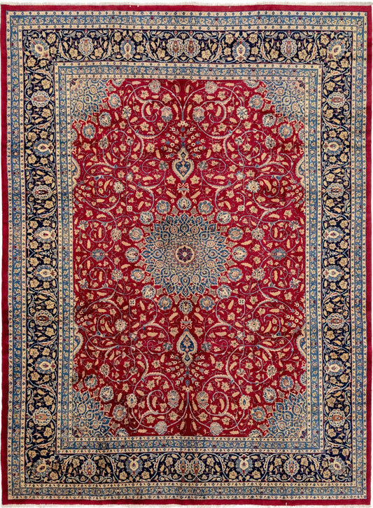 Hand-Knotted Multicolor Rug