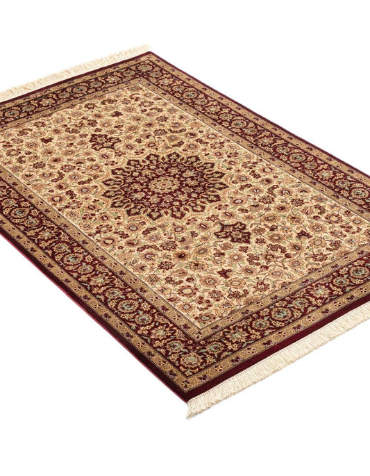 Hand-Knotted Silk Rug