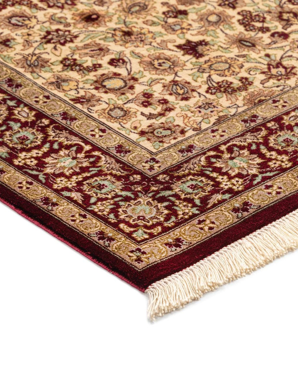 Hand-Knotted Silk Rug